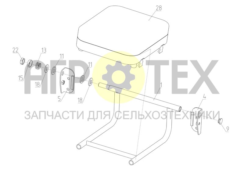 Чертеж Сиденье (S300.06.01.320)